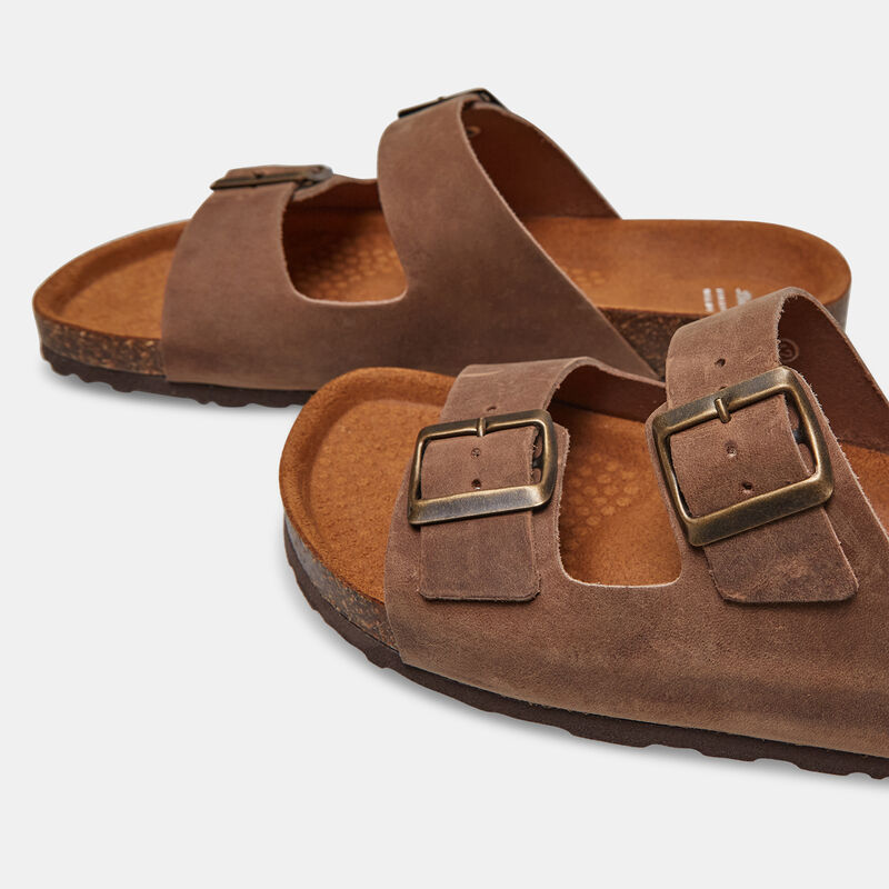 Herrsandaler i nubuck