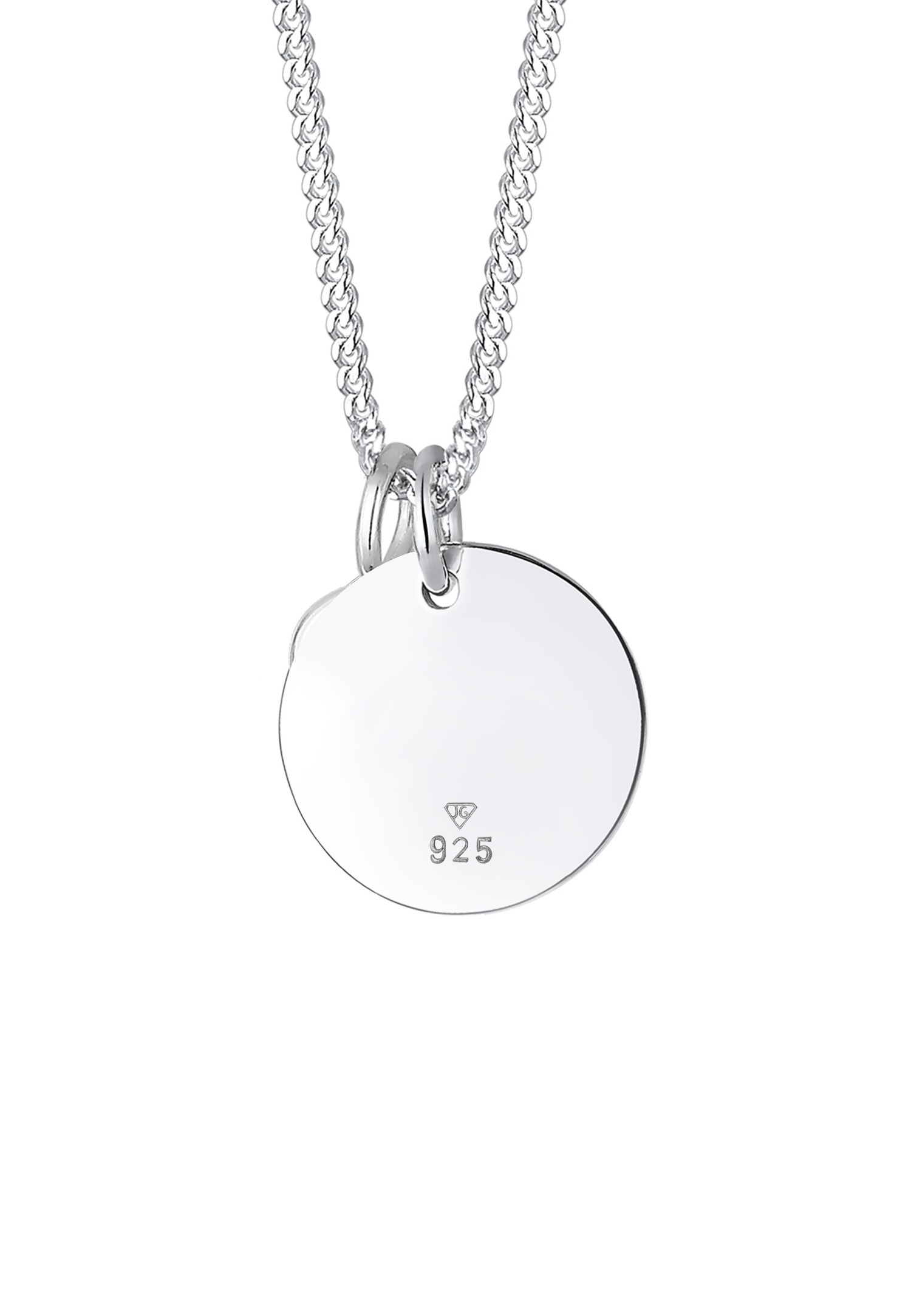 Elli Femmes Pendentif Plaquette Pierre de Naissance Avril avec Cristal en Argent Sterling 925