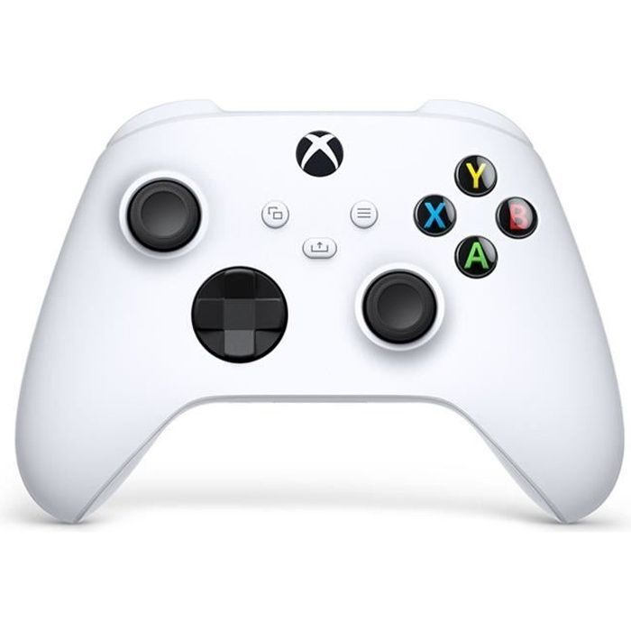 Mando inalámbrico Xbox de color blanco robot