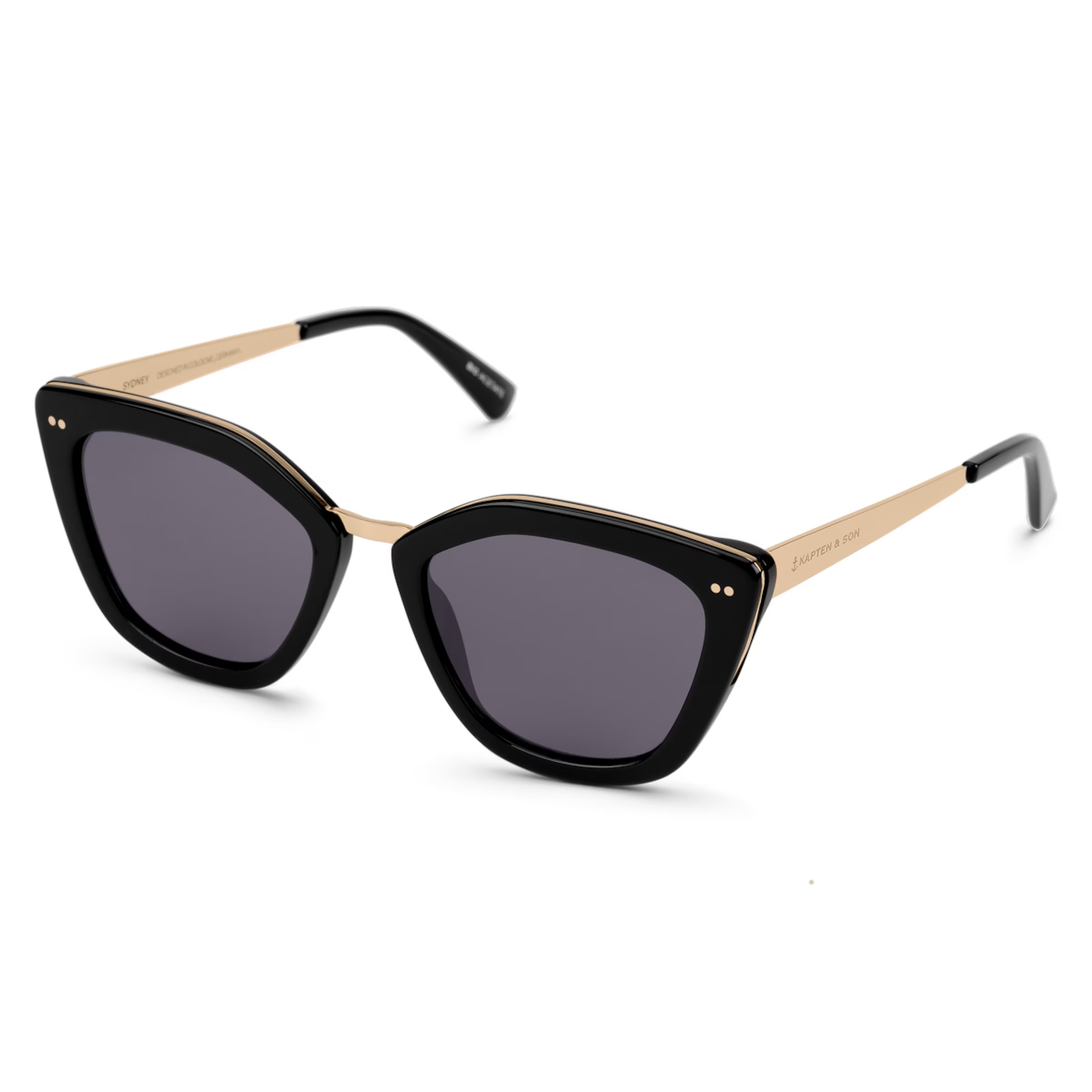 Sydney All Black avec lunettes de vue