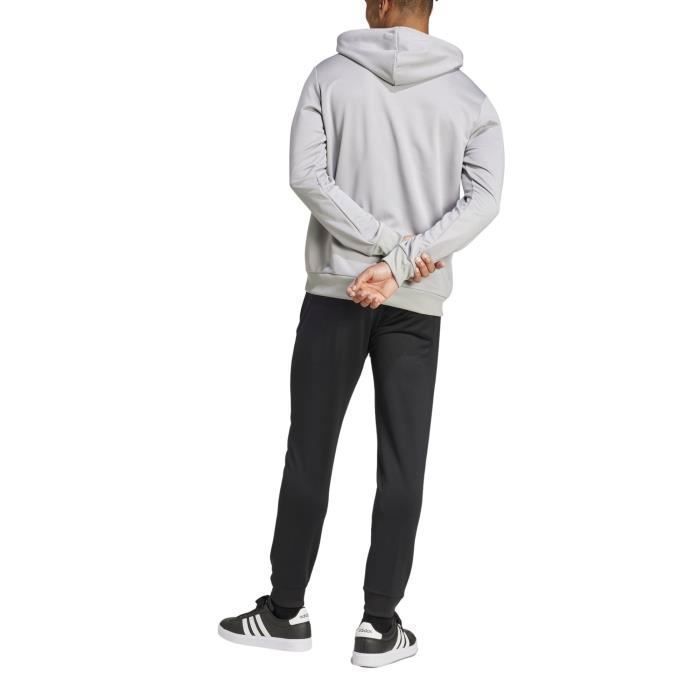 Adidas Herren Trainingsanzug mit großem Logo aus French Terry, Grau, JI8870