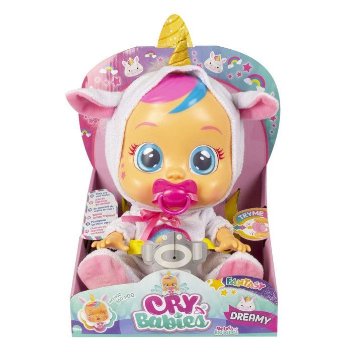 Poupon Fantaisie Licorne - Cry Babies IMC TOYS - Fantasy Dreamy - Fille - À partir de 18 mois