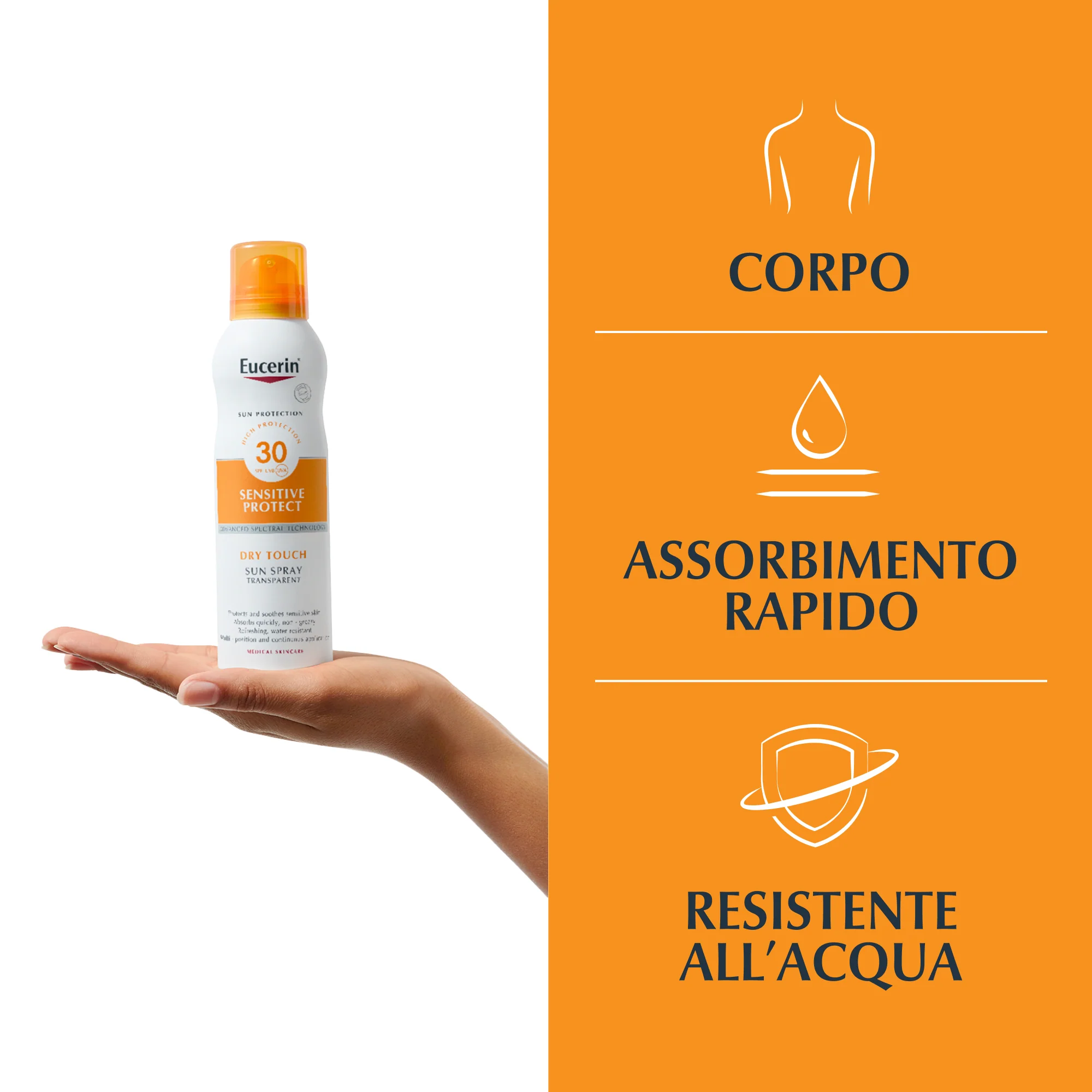 Sun Protection Oil Control Sun Spray Transparent Dry Touch SPF30 - Spray solare corpo alta prot.