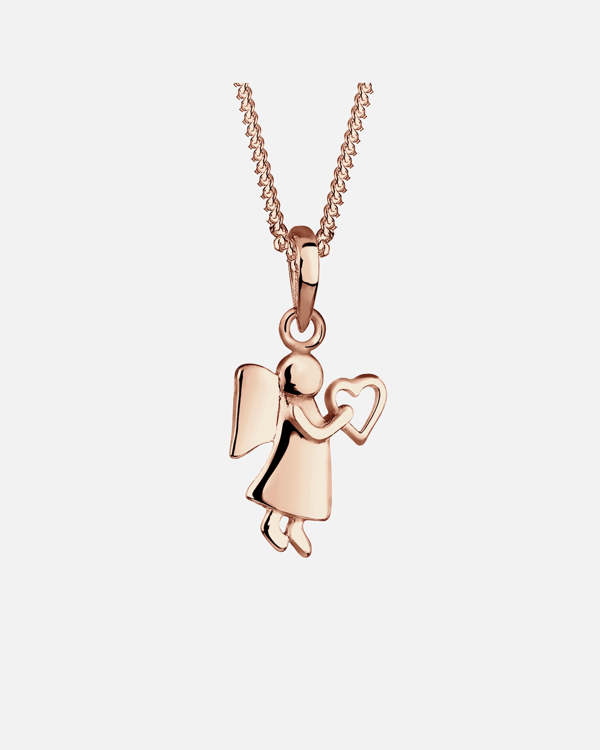 Elli Femmes Talisman Coeur Ange en Argent Sterling 925