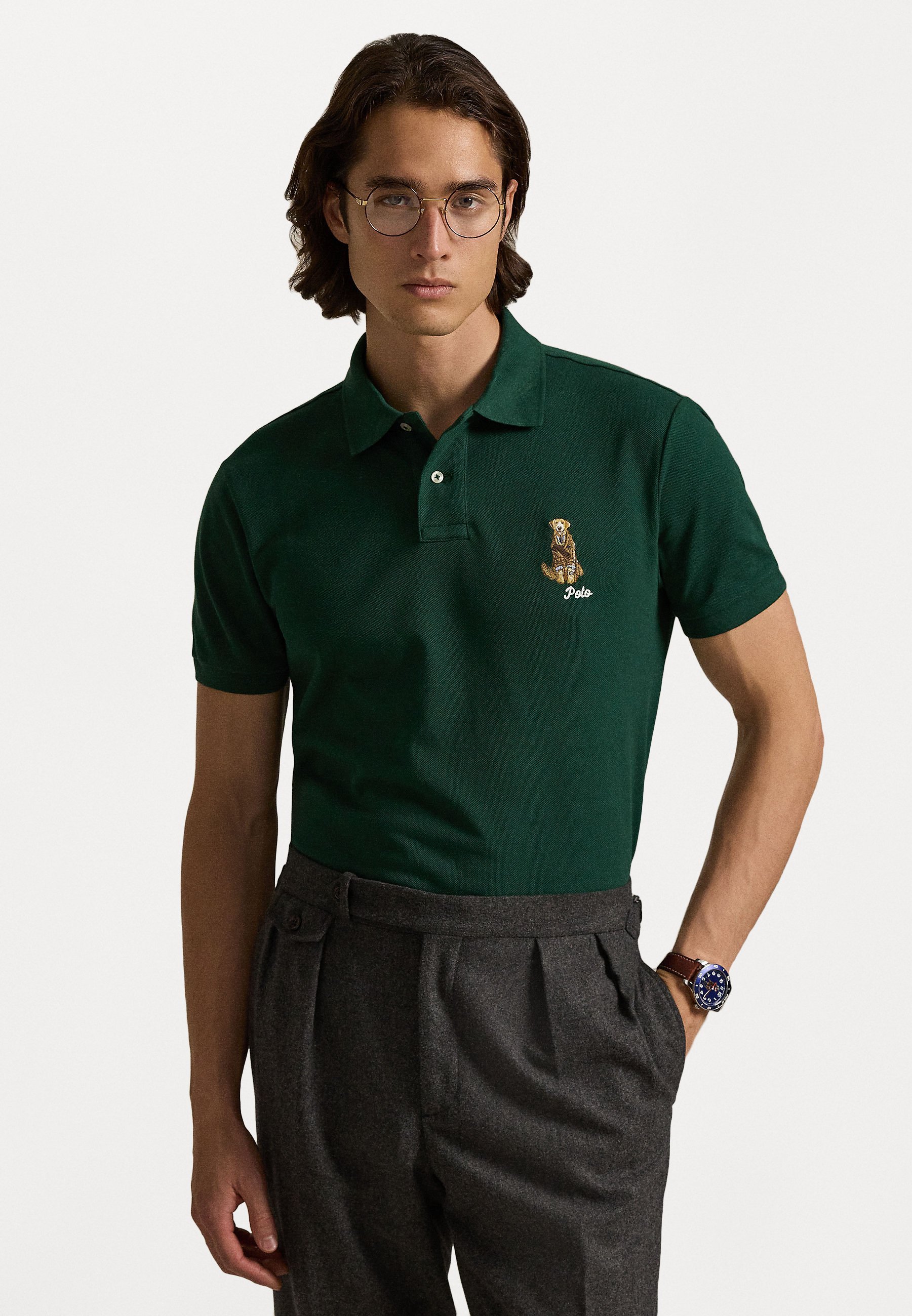 Tricou polo - vintage pine