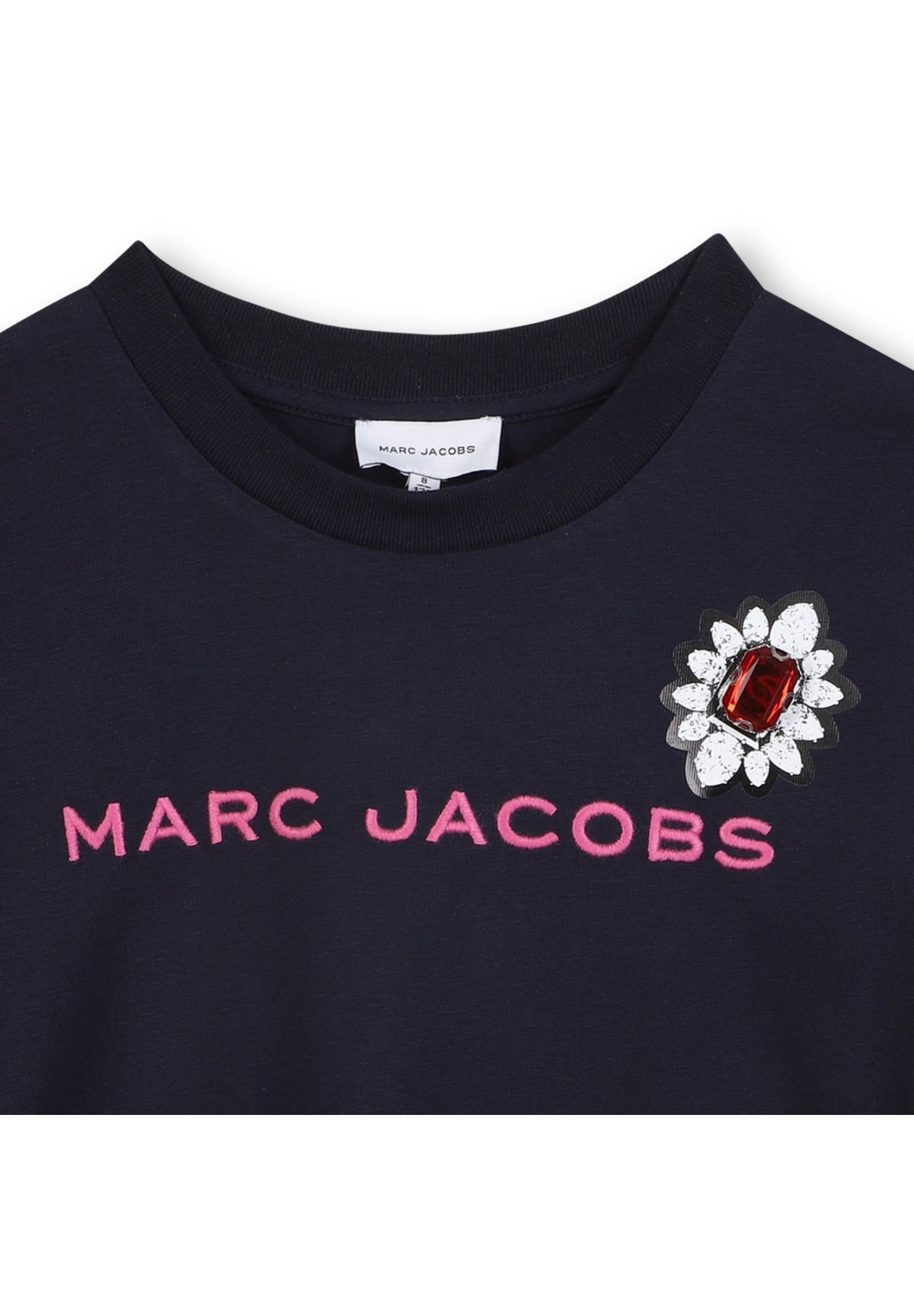 Koszulka z nadrukiem Marc Jacobs - granatowa