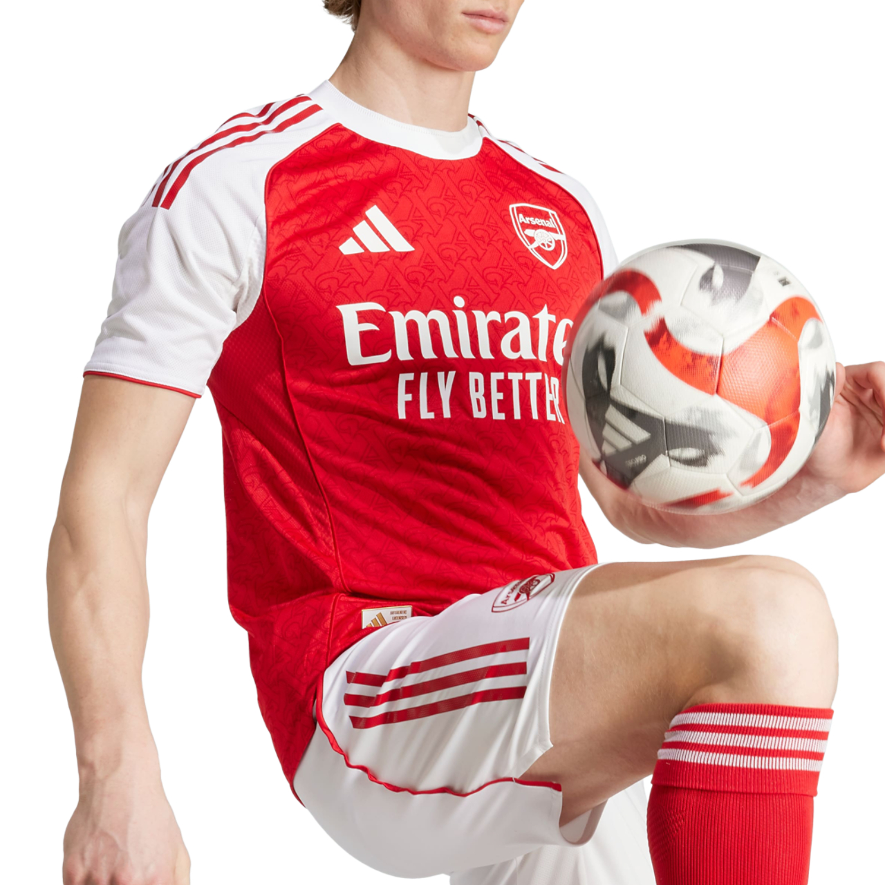 Camiseta auténtica de local del Arsenal 25/26 de adidas