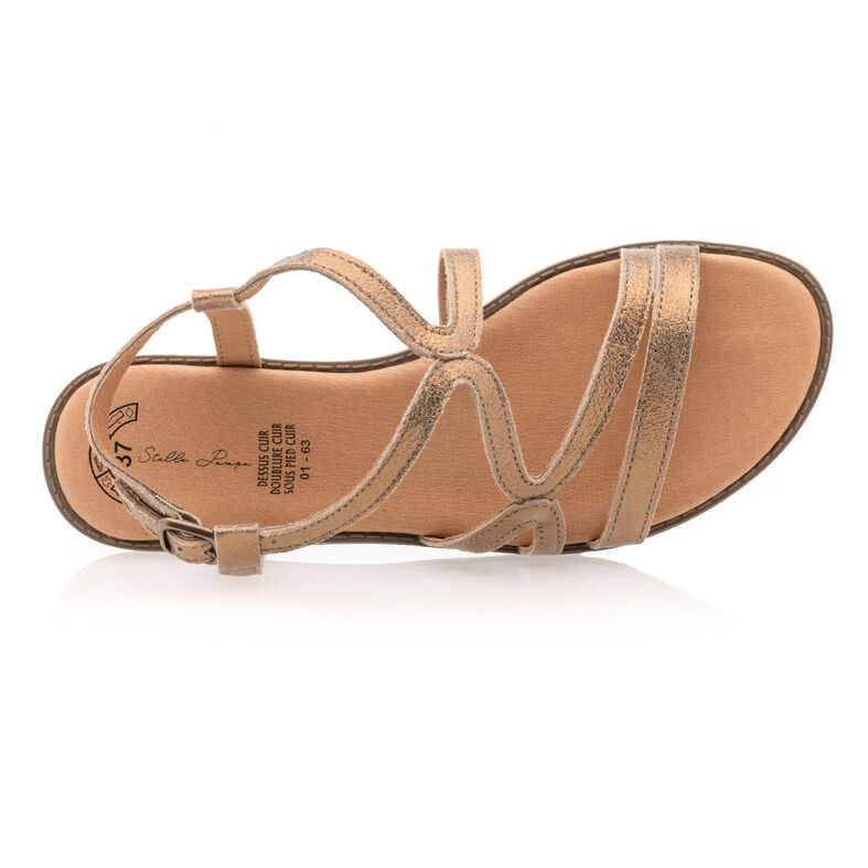 Gelbe Damensandalen / Zehenfreie Schuhe