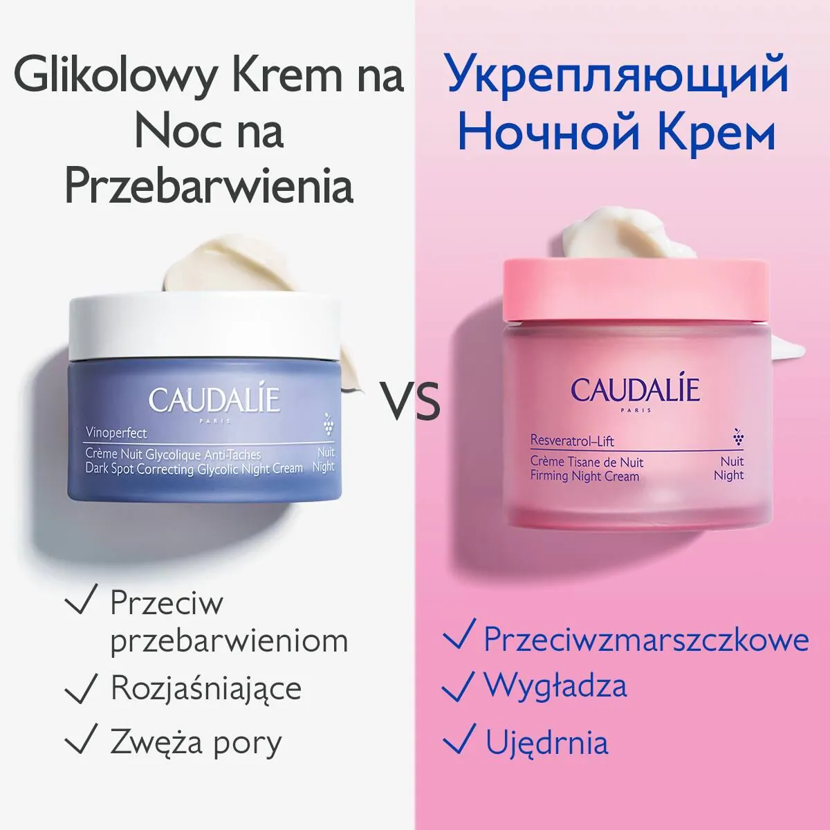 Caudalie Resveratol-Lift Krem na noc - wkład