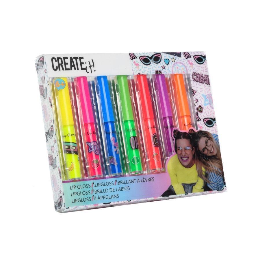 Create It! Neonski sijaj za ustnice - 7 kosov