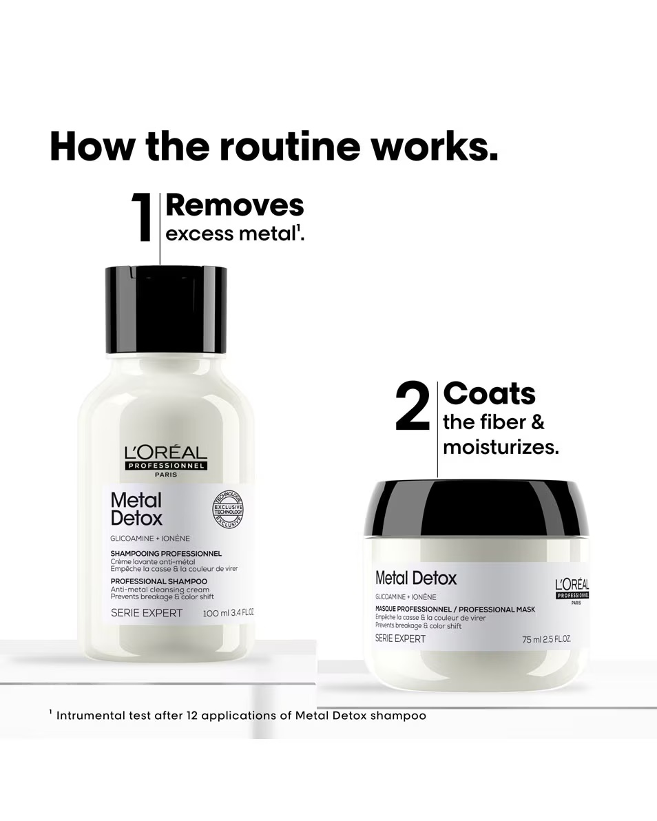 L'ORÉAL PROFESSIONNEL Metal Detox Anti-Ruperea Părului Discovery Duo Set Șampon și mască de păr protectoare