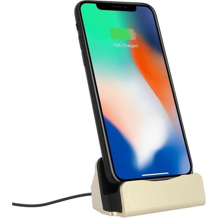 Docking station - iPhone - Charge & Sync - Gold - Lightning - 1A