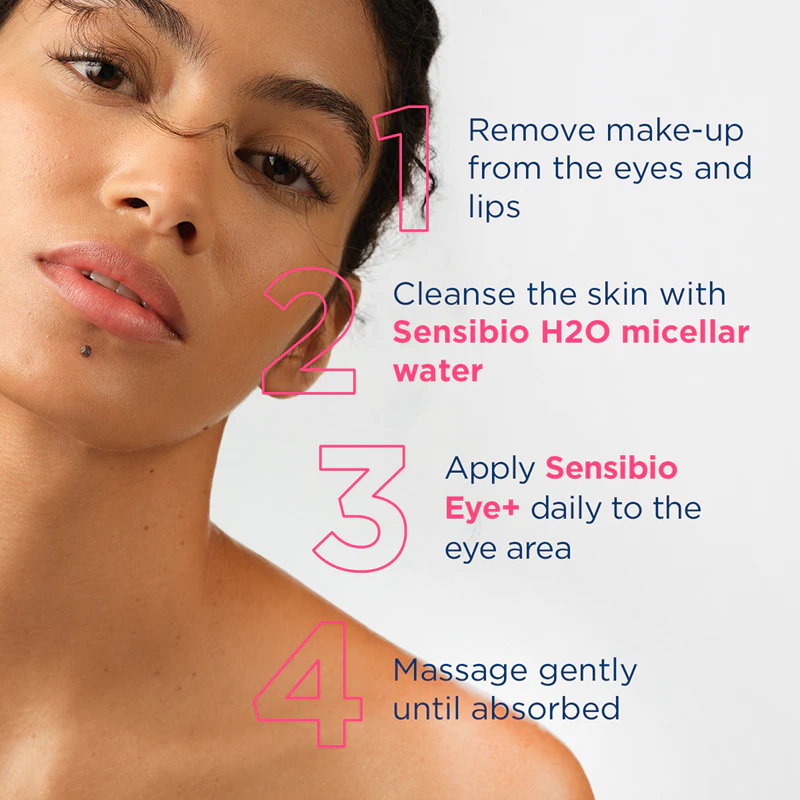 Bioderma Sensibio Eye+ gel creme para a área dos olhos contra os sinais de fadiga.