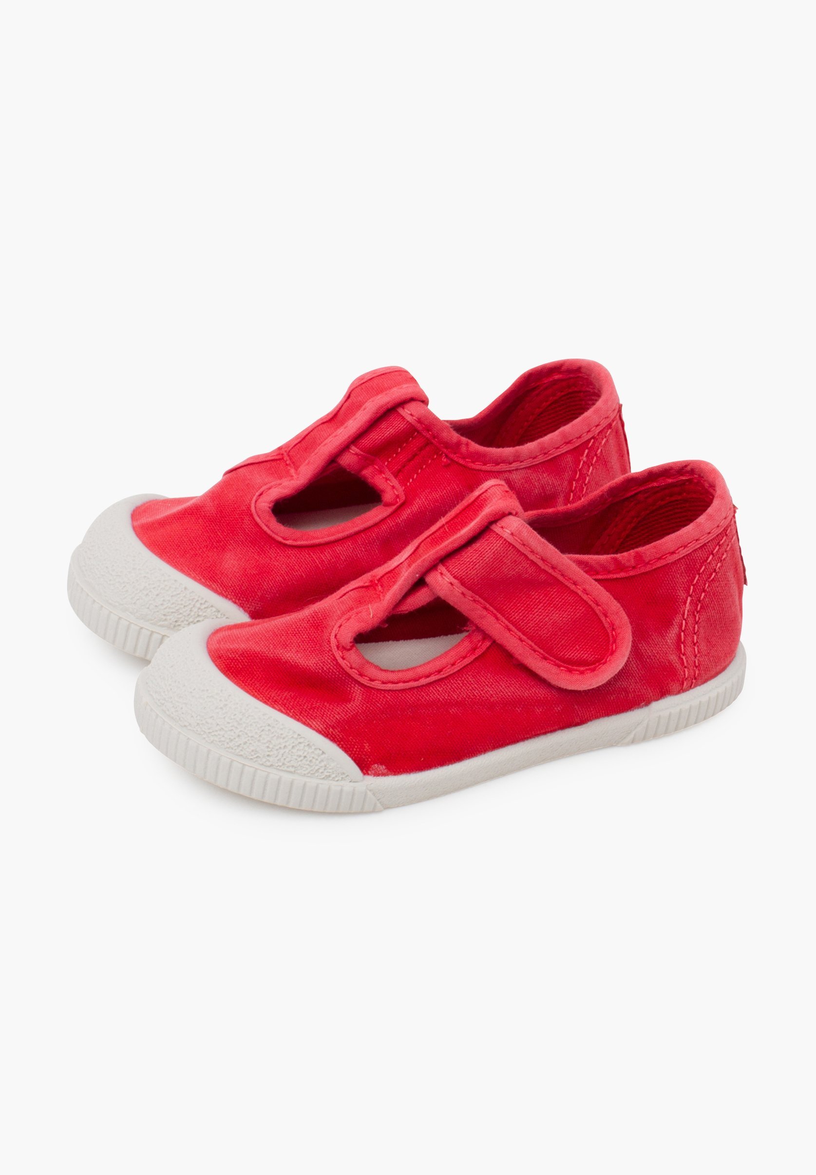 Pisamonas PEPITOS PUNTERA BAREFOOT LAVADA - Chaussons bébé - rouge
