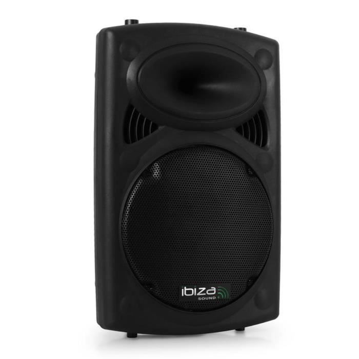 IBIZA SOUND SLK10A-BT Aktivlautsprecher – 2-Wege – 400 W – Bluetooth – Schwarz