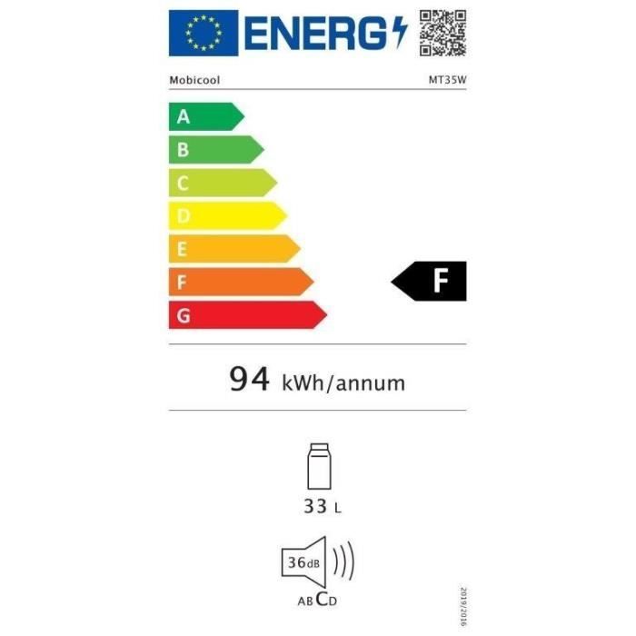 Nevera termoeléctrica MOBICOOL MT 35W - 33L - Refrigeración/Calefacción - 2 ruedas
