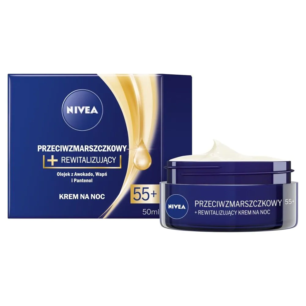 Nivea Przeciwzmarszczkowy + rewitalizujący Krem na noc 55+