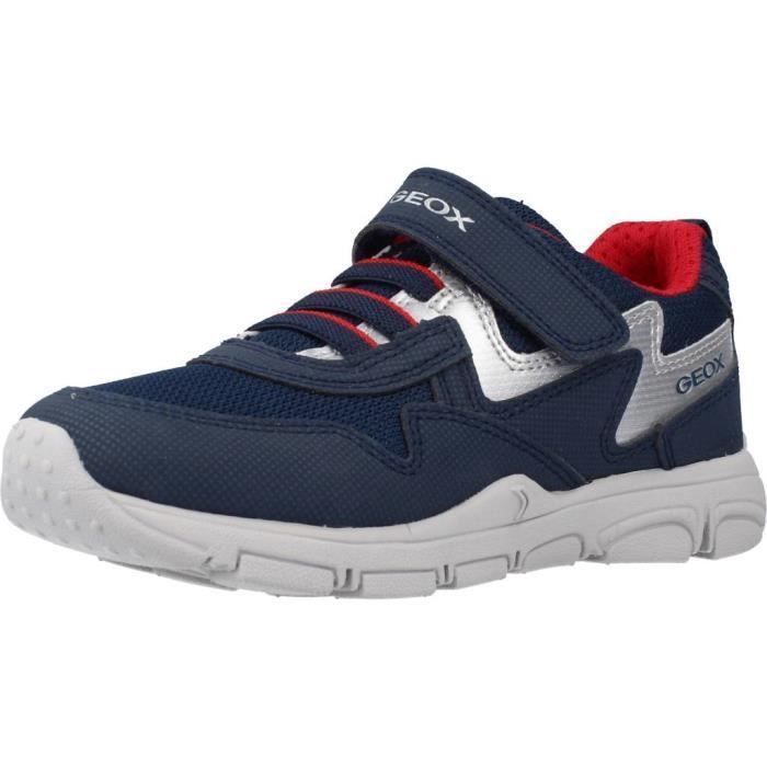 Basket Geox J Torque J267NA Marine - Garçon - Enfant - Bleu - Synthétique - Lacets