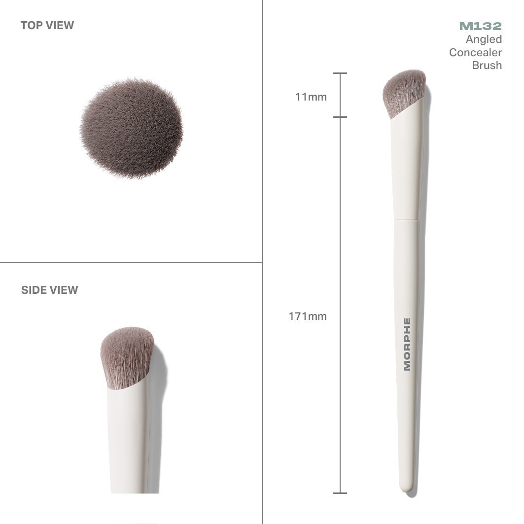 Brocha para corrector Morphe M132, brocha angular para corrector – 1 unidad