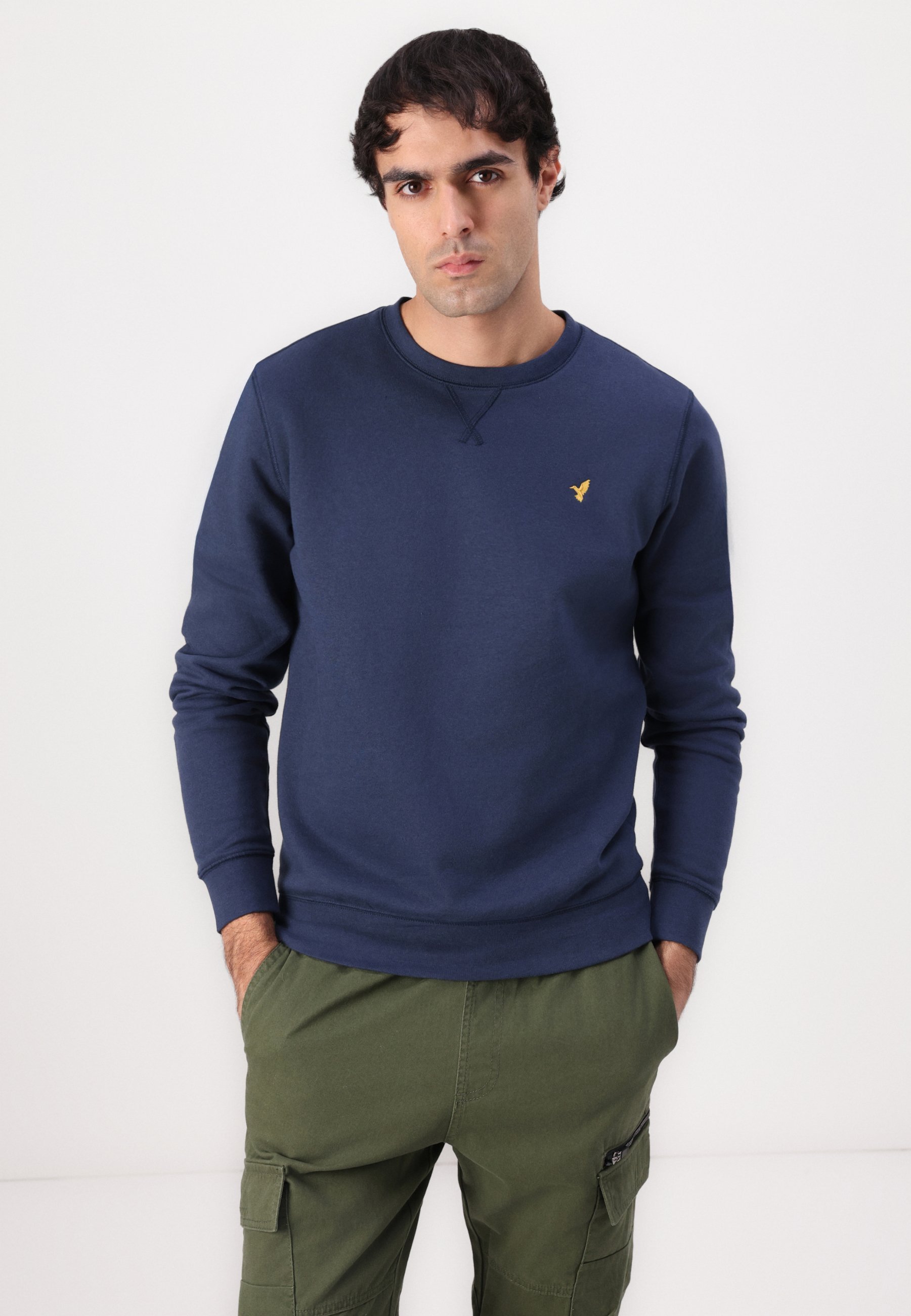 Pier One 2-pack - Sweatshirt - donkerblauw/bordeaux