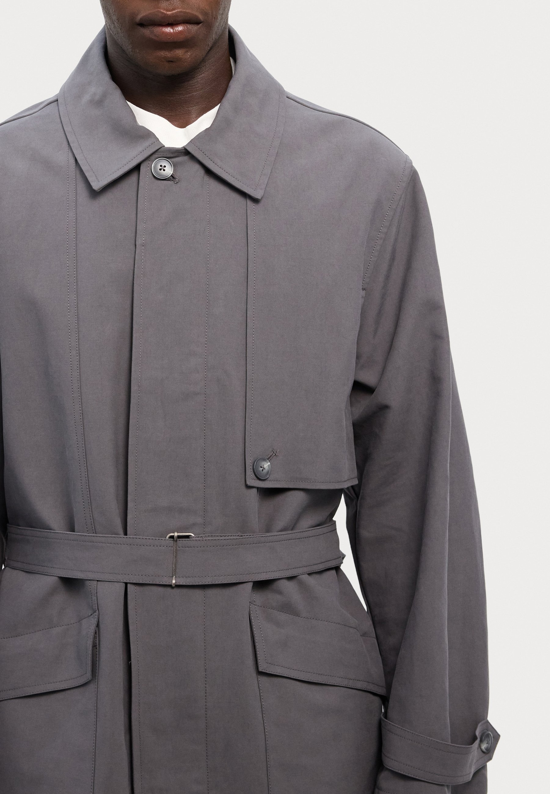 Holzweiler Crowley jas - Trenchcoat - grijs