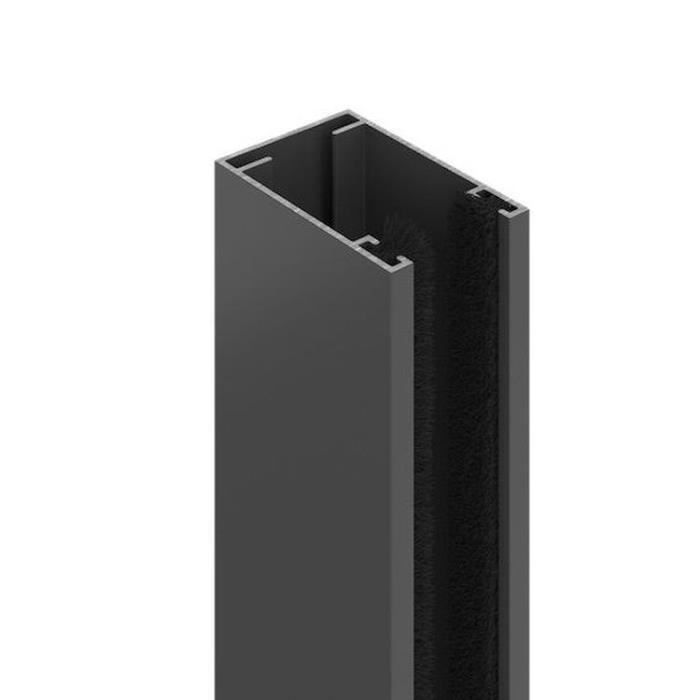 Window mosquito net, 125 x 145 cm, in anthracite grey aluminum - Can be cut to size in width and height