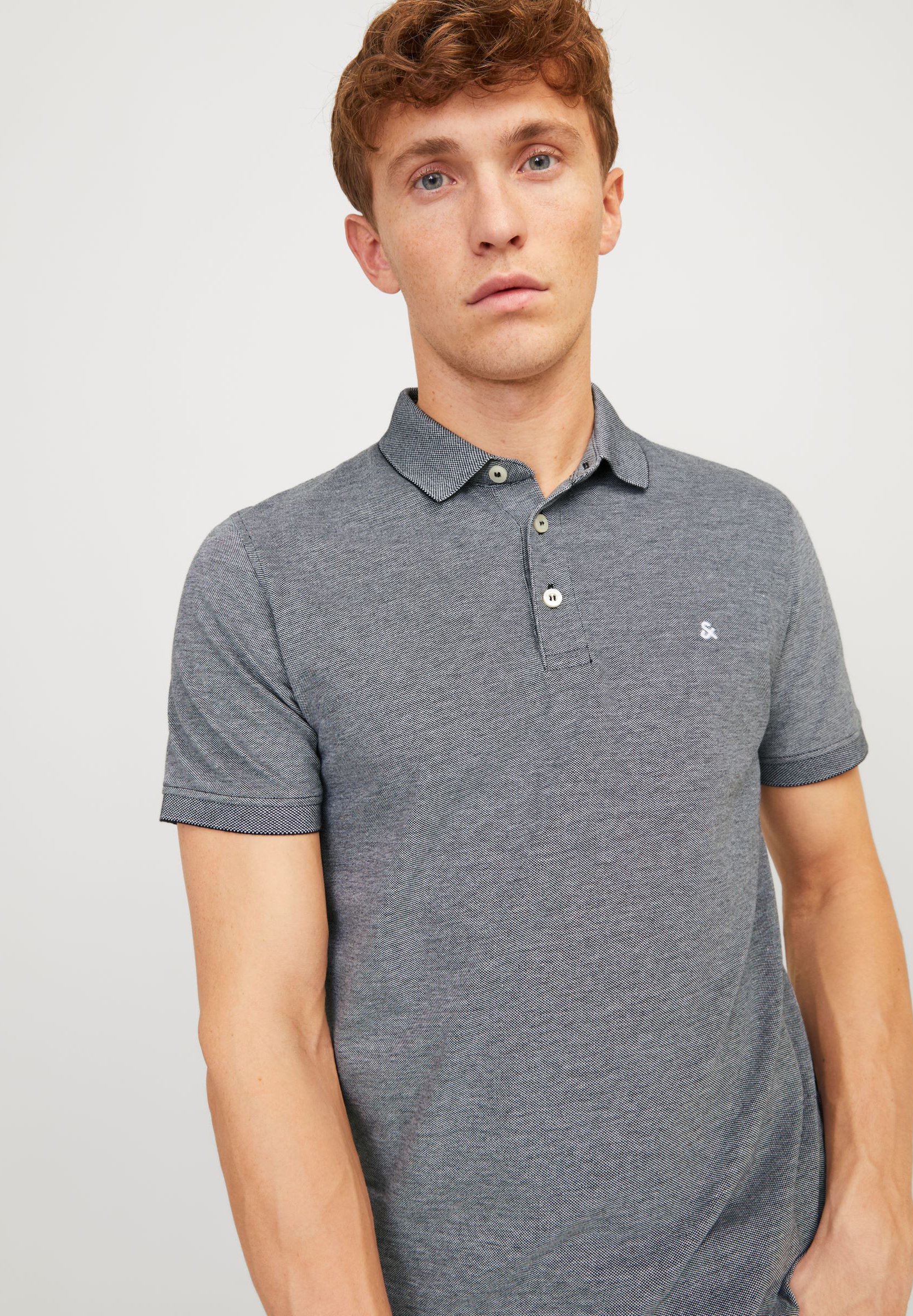 Polo Jack & Jones JJEPAULOS SS NOOS - anthracite
