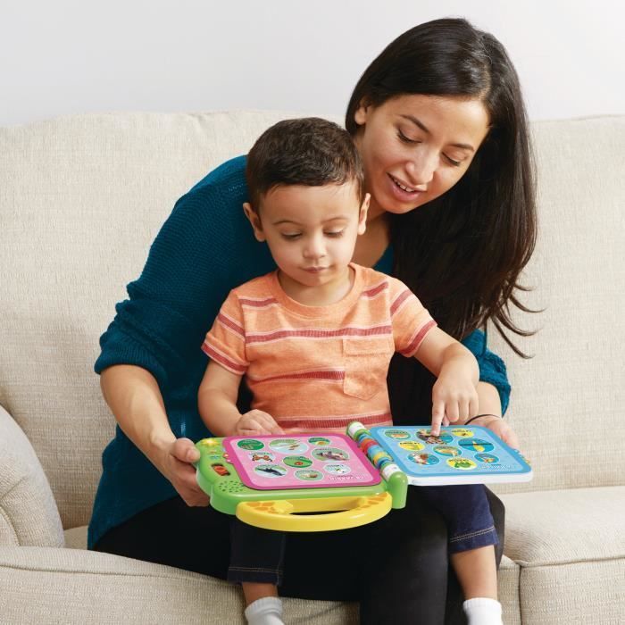 VTECH - Mijn tweetalige prentenboek - 100 dieren - Tweetalig interactief boek - Voor kinderen - Werkt op batterijen - Meerkleurig