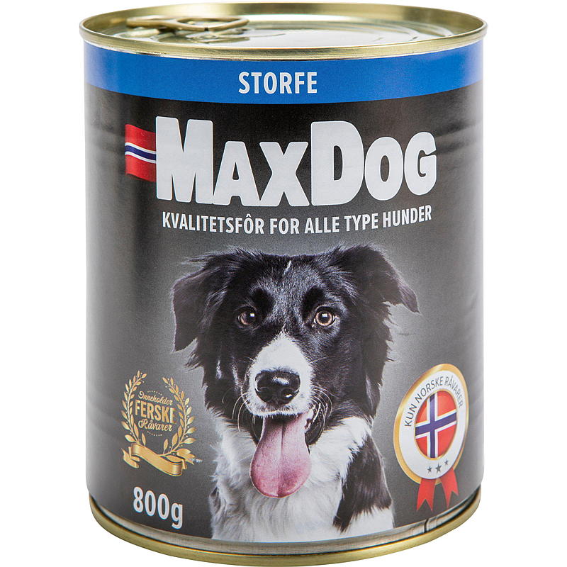 MaxDog Premium hundefôr 800 g storfekjøtt, MaxDog Premium