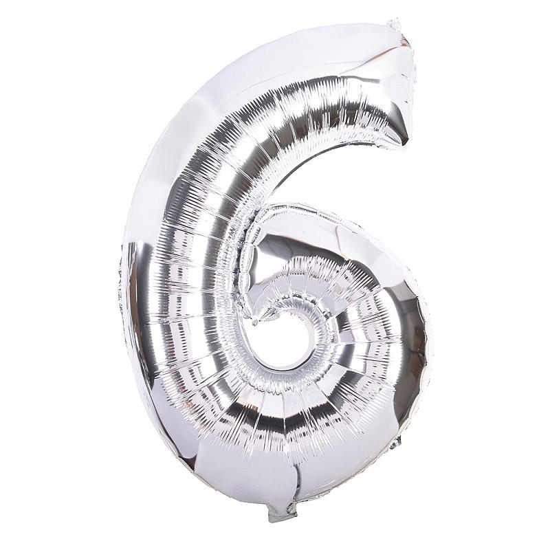 Giform Folieballon 80 cm Numéro 6