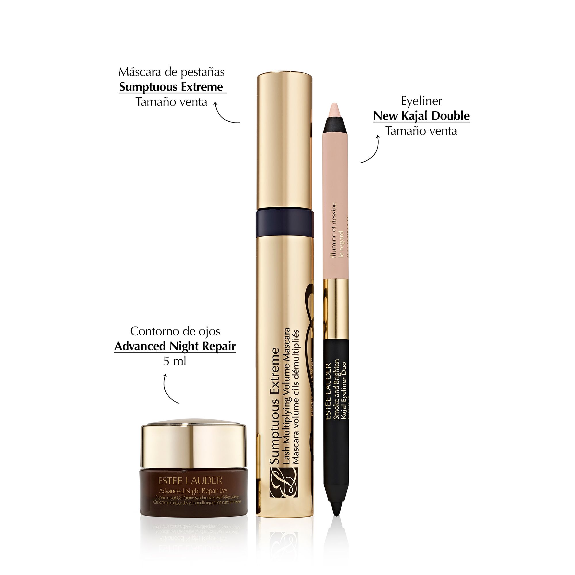 Novi Kajal tuš za oči i Sumptuous Extreme maskara Mini set za konturiranje očiju Luksuzni poklon setovi