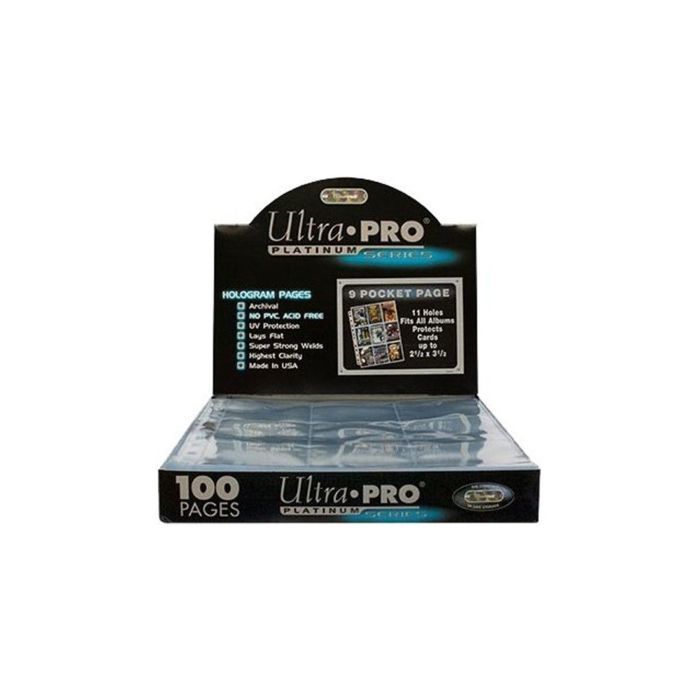 Feuilles de classeur - Ultra Pro - Platinum Series - 100 feuilles - Pokémon - Magic - Yu-Gi-Oh!