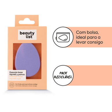 Beauty List lateksiton pyöreä sieni pussilla