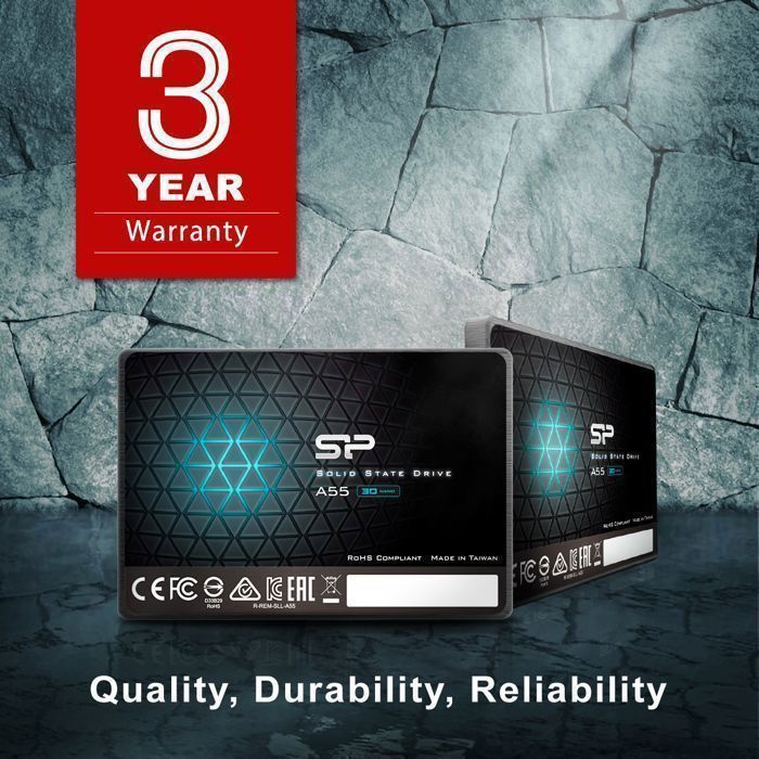 Disque SSD Interne - Silicon Power - Ace A55 512Go - SATA III 2.5