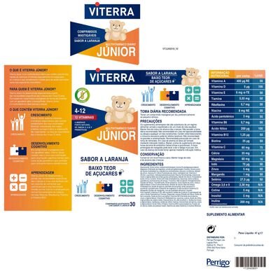 Viterra Multivitamin Junior Pomeranč 30 tablet 30 tablet
