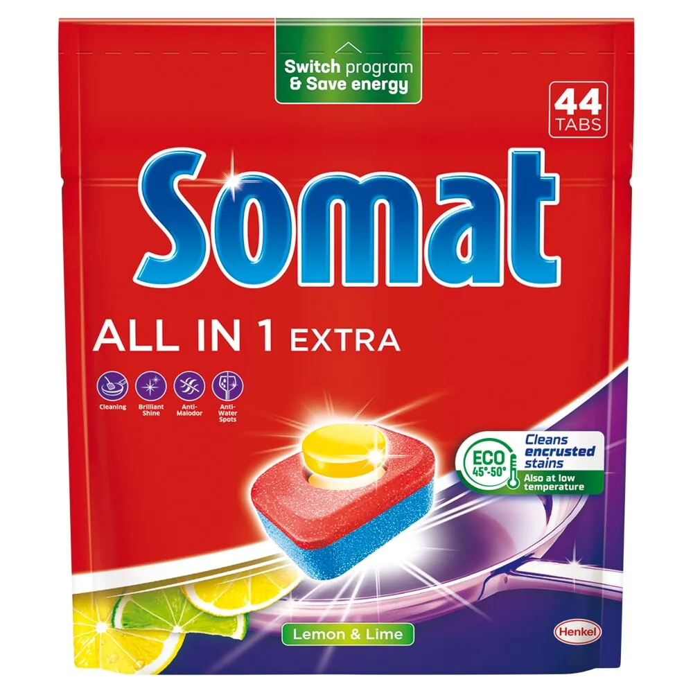 Somat All in One Tabletki do zmywarki Lemon 44 szt.