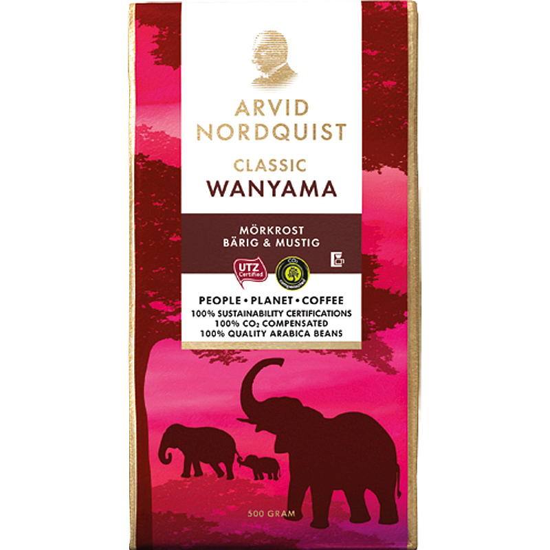 Arvid Nordquist Classic Wanyama 500g, filtergemalen