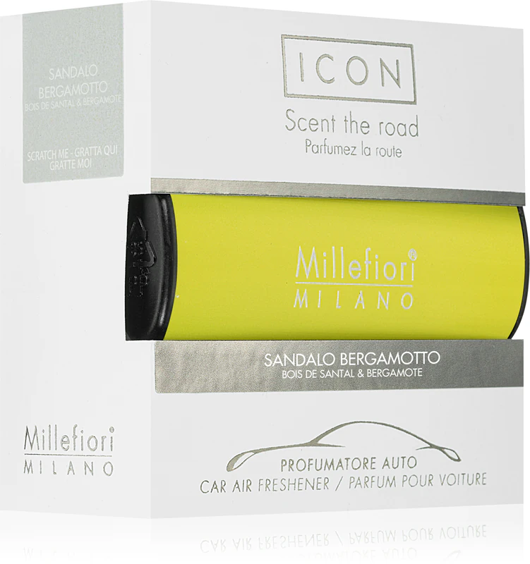 Millefiori Icon Sandalo Bergamotto fragrância automotiva
