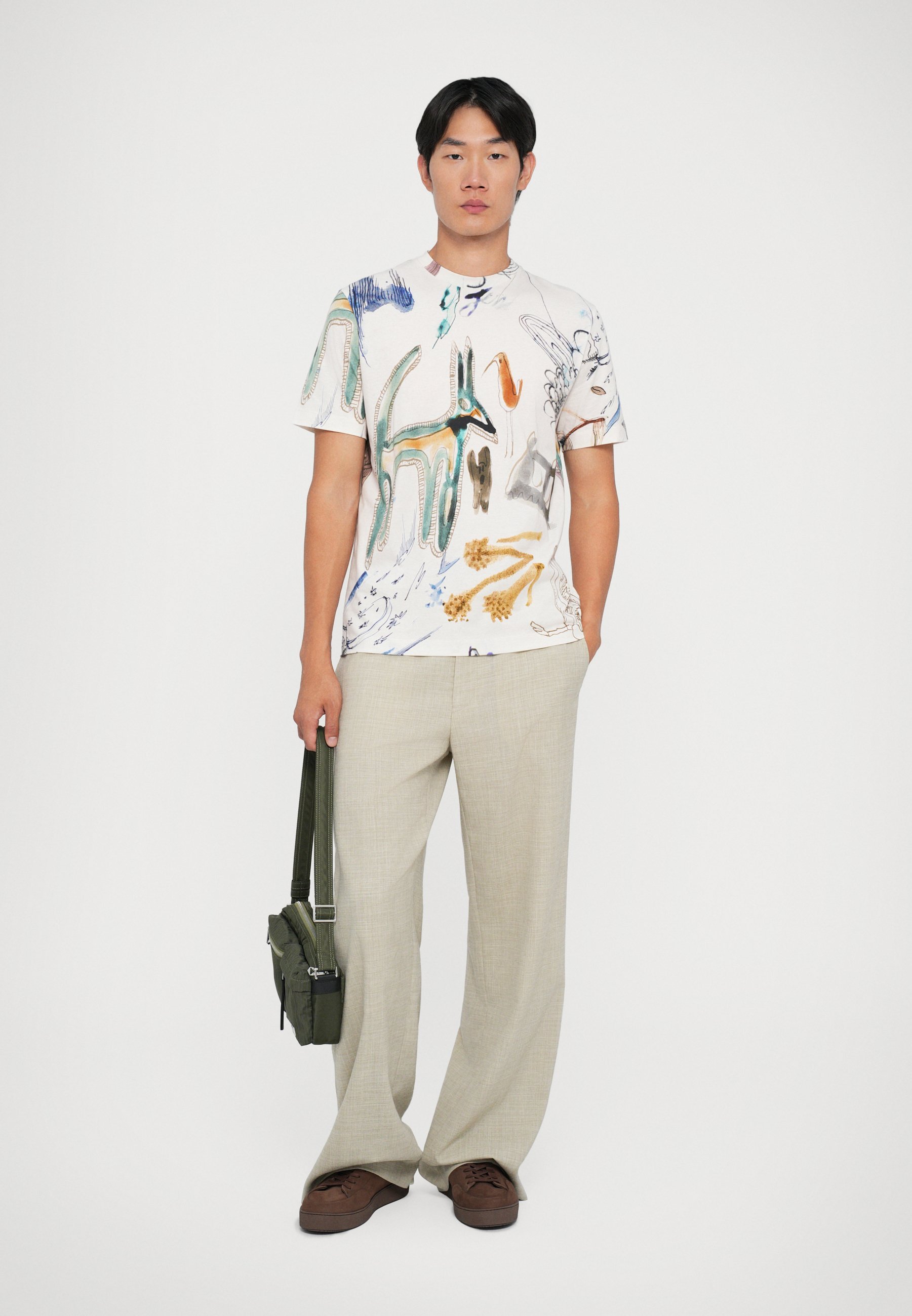 Paul Smith T-shirt met print - crème