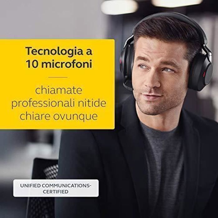 Jabra Evolve2 85 pc-headset - Draadloos - Ruisonderdrukking - Lange batterijduur