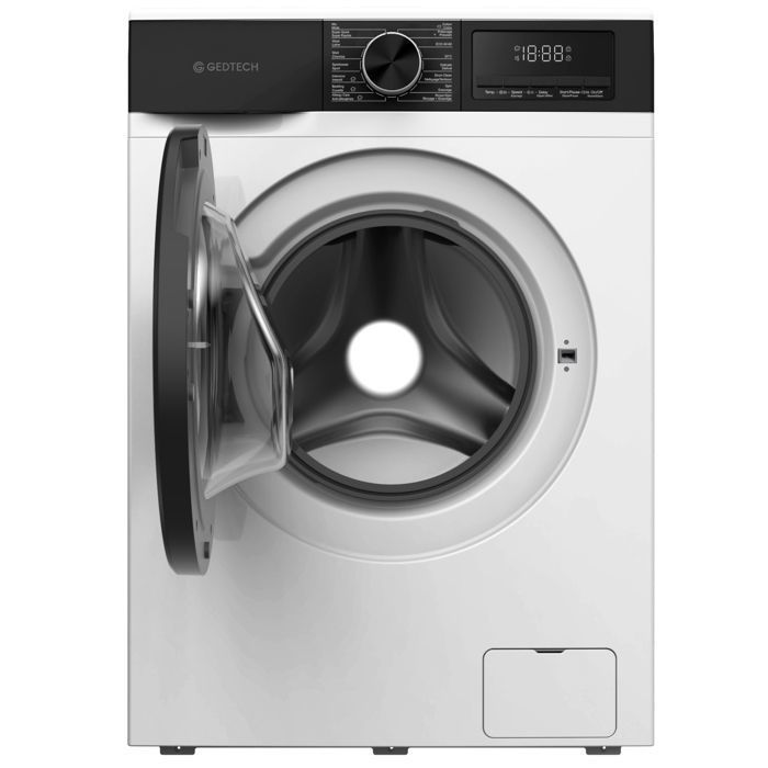 GEDTECH GLL91400WH Frontlader-Waschmaschine – 9 kg – 1400 U/min – 16 Programme – Eco – Intensiv – Schnell – Sehr niedriger Energieverbrauch A-10 %