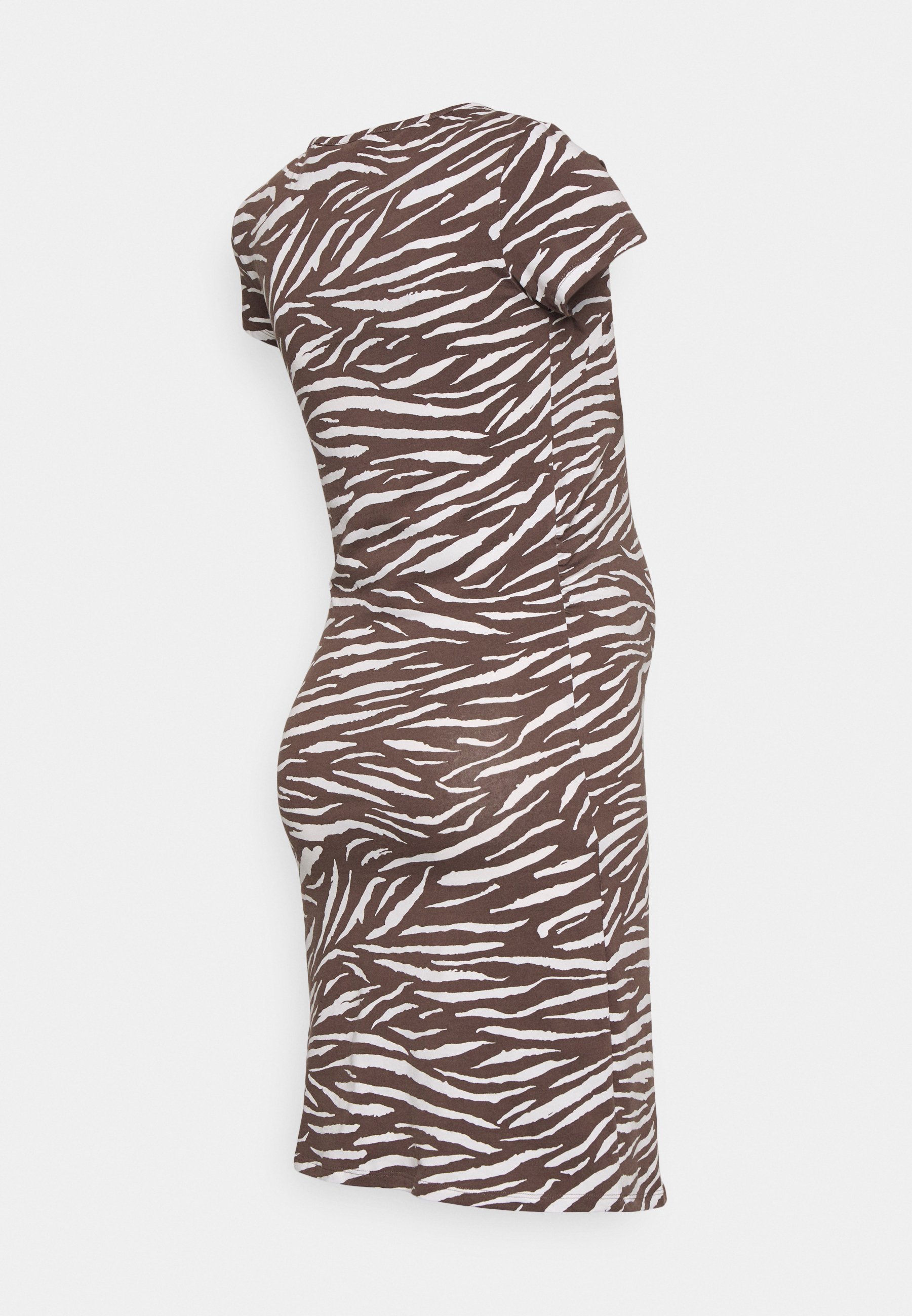 ONLY MATERNITY OLMLOVELY O-HALS JURK - Jersey jurk - beige