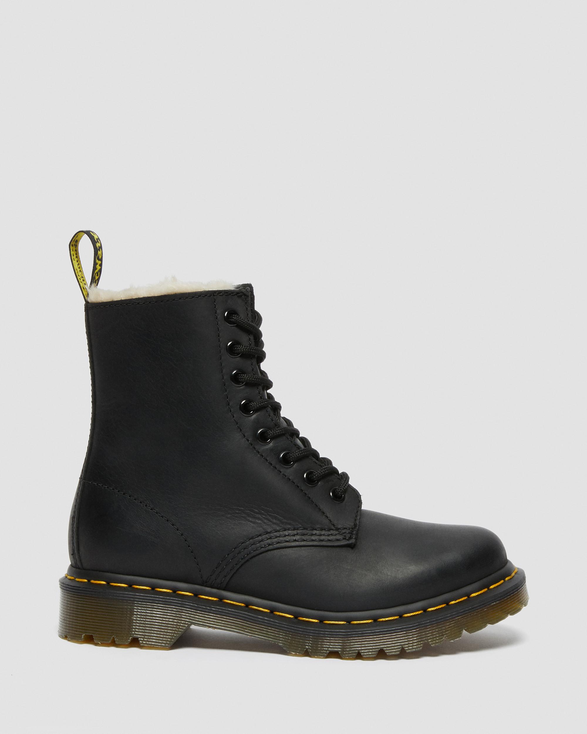 1460 Women's Faux Fur Lined Lace Up Boots