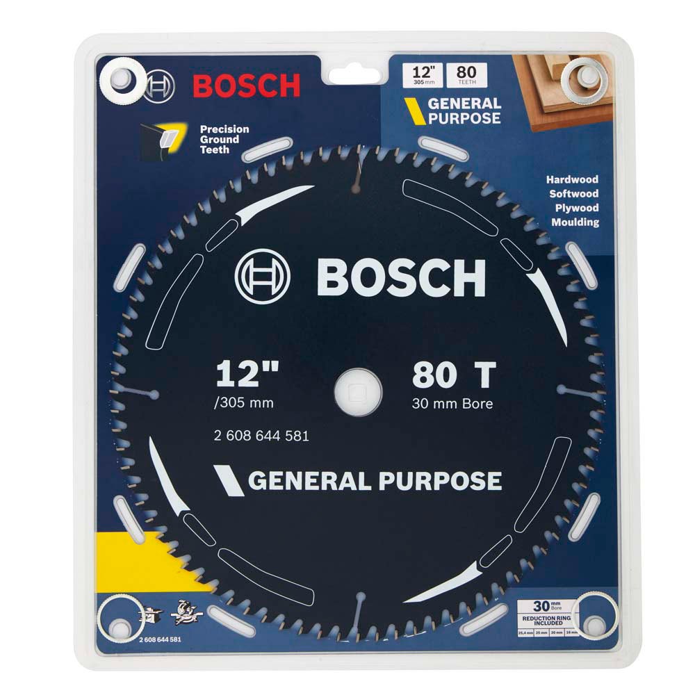 BOSCH 305 mm 80-hampainen TCT-puunkatkaisulaikka - YLEISKÄYTTÖINEN