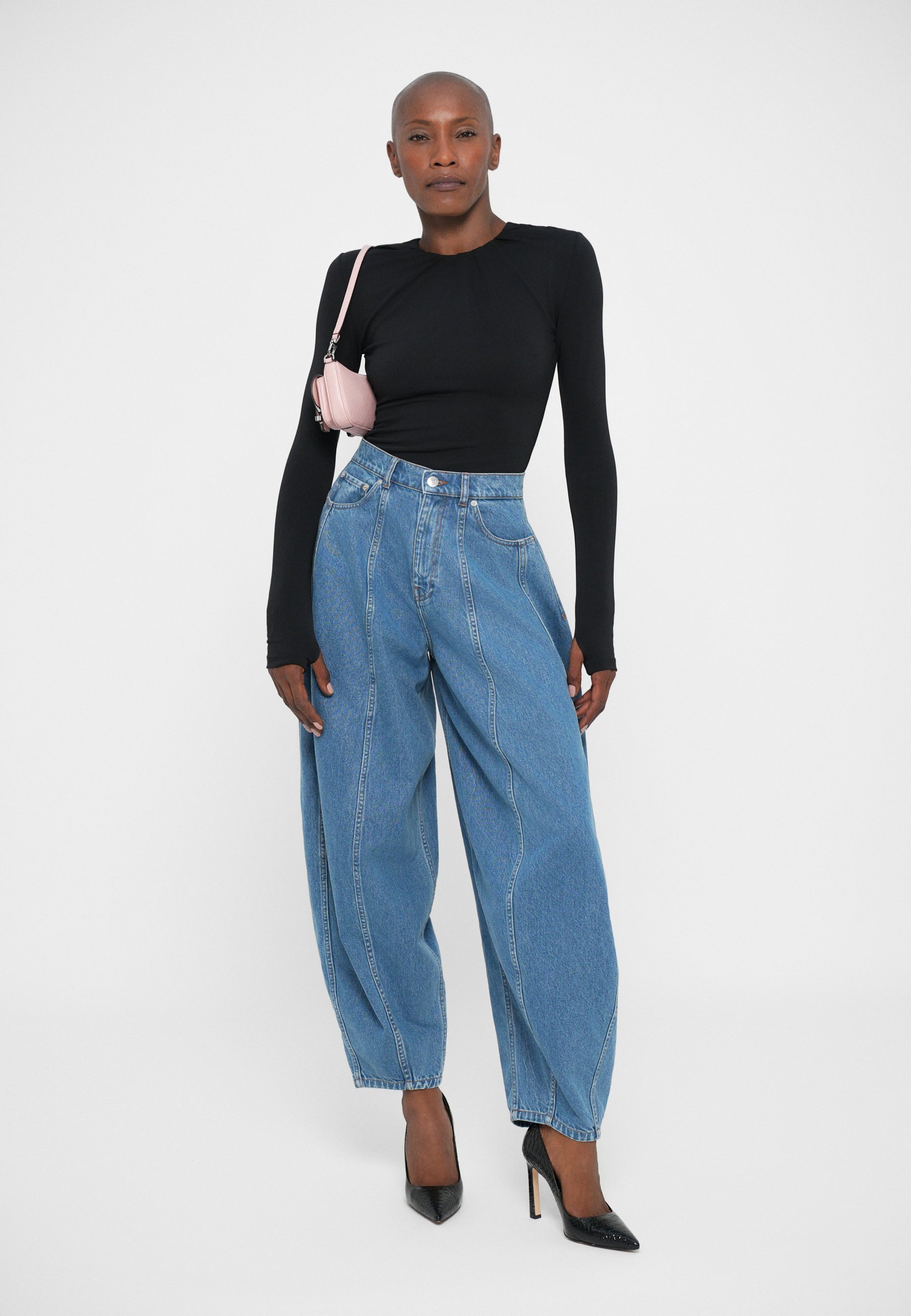 Viktor&Rolf DRAPE BODY - Top à manches longues - noir