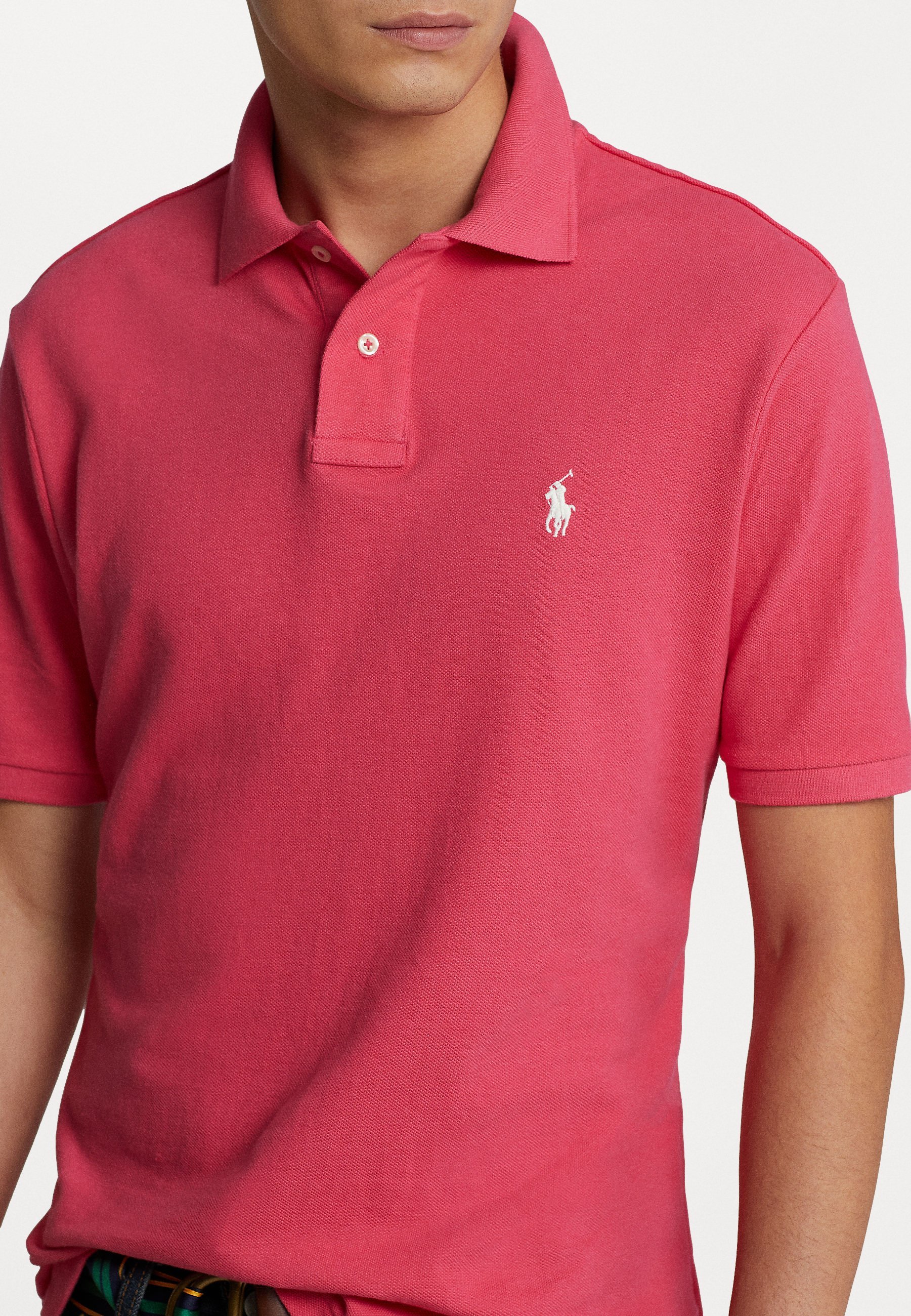 Polo Ralph Lauren SLIM FIT POLO MARŠKINĖLIAI - Polo marškinėliai - ryškiai rožiniai