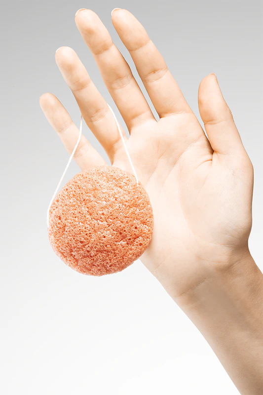 BrushArt Home Salon Konjac spons, een zacht exfoliërende gezichtsspons