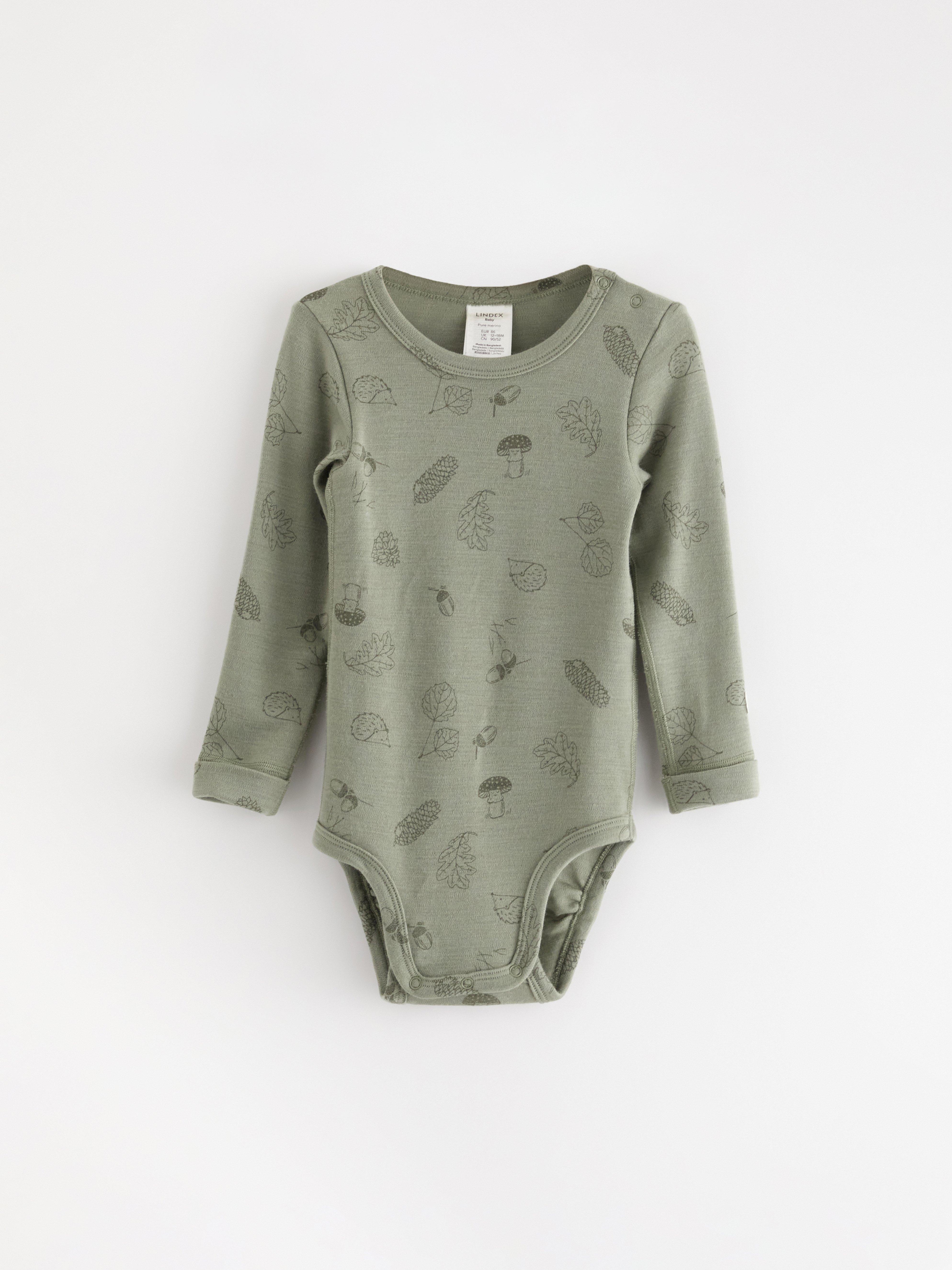 Body i merinoull Light Dusty Green