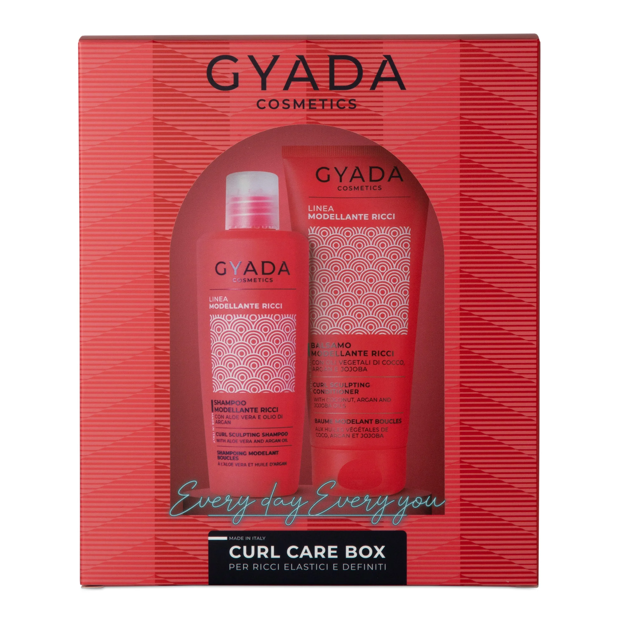 Linea Modellante Ricci Curl Care Box - Cofanetti per Capelli, Shampoo Ricci Definiti, Balsamo Ricci Definiti Capelli