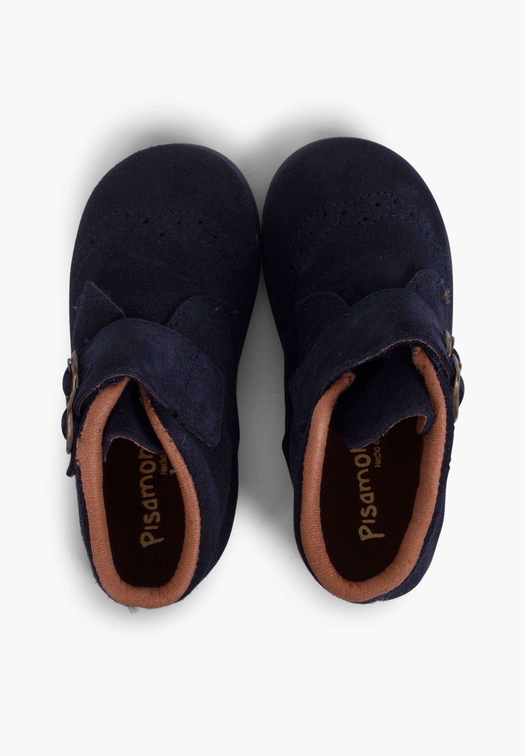 Pisamonas decoratieve gespen - Babyschoenen - marineblauw